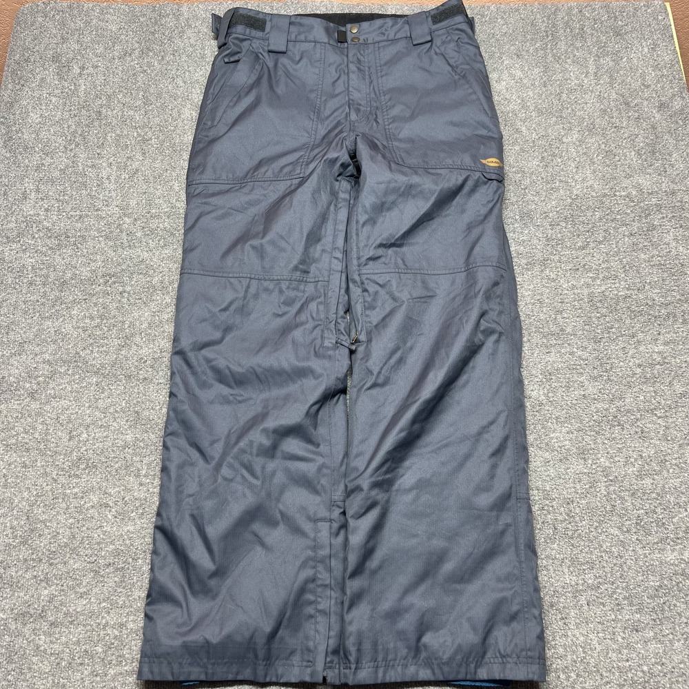 SIMS Snow Pants Mens Large Blue Insulated Ski Snowboard Herringbone 36x32